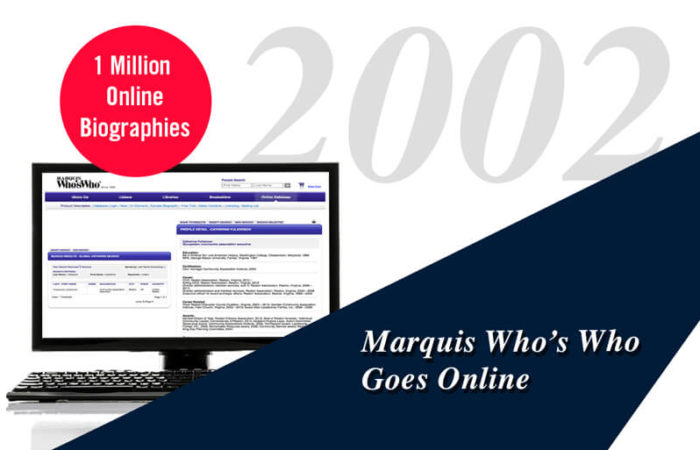 2002 - Marquis Who's Who Steps Into The Digital Age - Marquis Whos Who ...